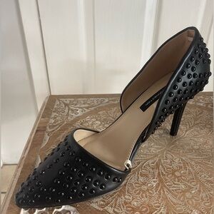 French Connection Black Studded Heels. Size 9